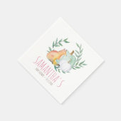 Leuk Baby showers servetten Waterverf pompoen (Hoek)