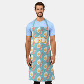 Leuk Bacon & Eieren Patroon | Monogram Schort (Gedragen)