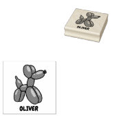Leuk ballon dier hond aangepaste ontwerp rubberstempel (Gestempeld)