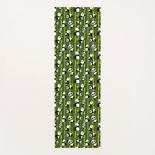 Leuk Bamboe Panda Beer Dier Aziatisch Patroon Yogamat (Voorkant)