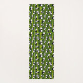 Leuk Bamboe Panda Beer Dier Aziatisch Patroon Yogamat (Achterkant)