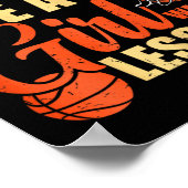 Leuk basketbal Ik speel als een meisje Poster (Hoek)