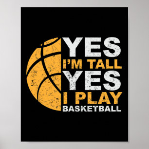 Leuk basketbal Ja ik ben groot basketbalspeler GIF Poster