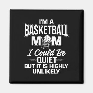 Leuk basketbal mam merch - Uniek Schattige moms on Magneet