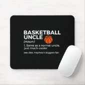 Leuk basketbal oom definitie neef's grootste F Muismat (Met muis)