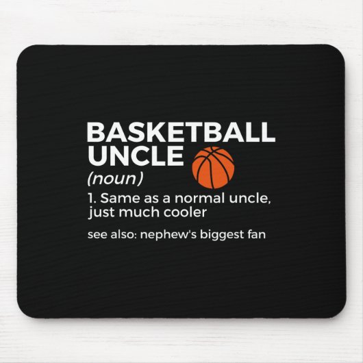 Leuk basketbal oom definitie neef's grootste F Muismat (Voorkant)