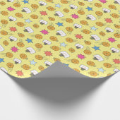 Leuk basketbal patroon cadeaupapier (Hoek)