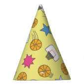 Leuk basketbal patroon feesthoedjes (Rechts)