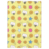 Leuk basketbal patroon klembord (Achterkant)