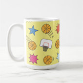 Leuk basketbal patroon koffiemok (Links)