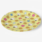 Leuk basketbal patroon papieren bordje (Gekanteld)