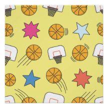 Leuk basketbal patroon
