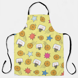 Leuk basketbal patroon schort