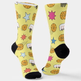 Leuk basketbal patroon sokken