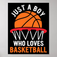 Leuk basketbal voor jongens - gewoon een jongen di