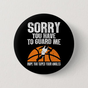 Leuk basketbal voor mannen vrouwen sport spel bask ronde button 5,7 cm
