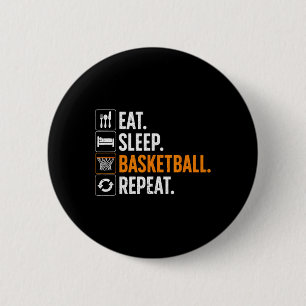 Leuk basketbal voor mannen vrouwen team sport bask ronde button 5,7 cm