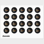 Leuk basketbal voor mannen vrouwen team sport bask ronde sticker (Vel)