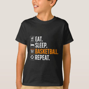 Leuk basketbal voor mannen vrouwen team sport bask t-shirt