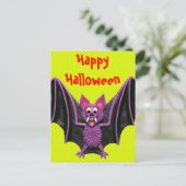 Leuk Bat Halloween Feest Feestdagenkaart (Staand voorkant)