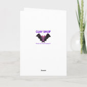 Leuk Bat Halloween Feest Kaart (Achterkant)