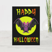 Leuk Bat Halloween Feest Kaart (Voorkant)