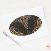 Leuk  Bead Look design Ovale Sticker (Envelop)