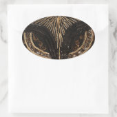 Leuk  Bead Look design Ovale Sticker (Tas)