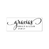 Leuk bedankje stempel met kalligrafie lettertype (Gestempeld)