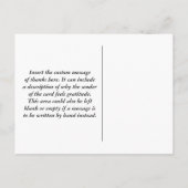 Leuk "BEDANKT ZO VEEL!" + Hearts Briefkaart (Achterkant)