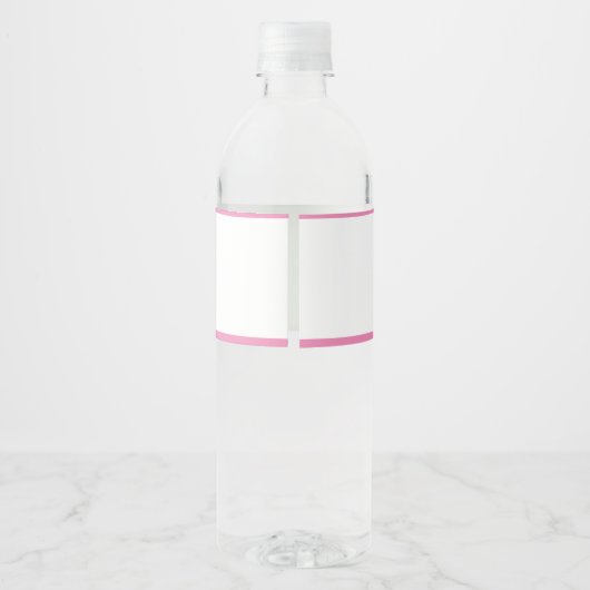 Leuk Beer & Ballonnen Meisje Waterfles Etiket (Achterkant)