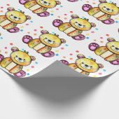 Leuk Beer Cool Teddy positief Cadeaupapier (Hoek)