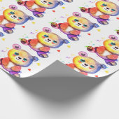 Leuk Beer Cool Teddy positief Cadeaupapier (Hoek)