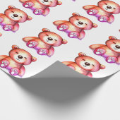 Leuk Beer Cool Teddy positief Cadeaupapier (Hoek)