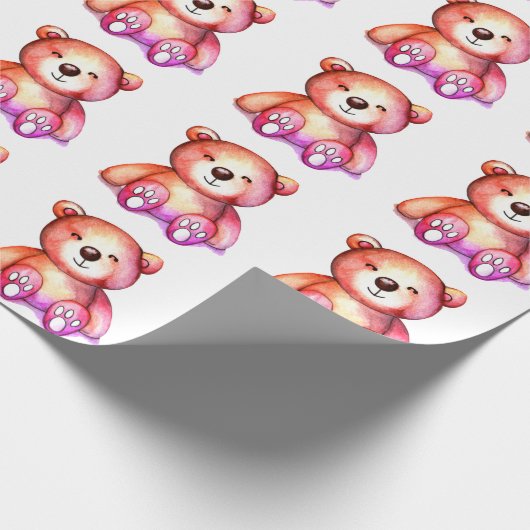 Leuk Beer Cool Teddy positief Cadeaupapier (Hoek)