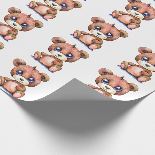 Leuk Beer Cool Teddy positief Cadeaupapier (Hoek)