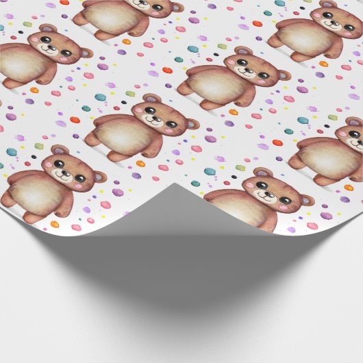 Leuk Beer Cool Teddy positief Cadeaupapier (Hoek)