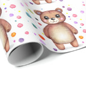 Leuk Beer Cool Teddy positief Cadeaupapier (Rol Hoek)