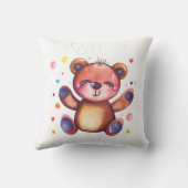 Leuk Beer Cool Teddy positief Kussen (Achterkant)