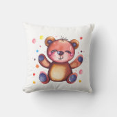 Leuk Beer Cool Teddy positief Kussen (Voorkant)