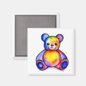 Leuk Beer Cool Teddy positief Magneet (Voorkant / Achterkant)