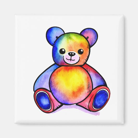 Leuk Beer Cool Teddy positief Magneet (Voorkant)