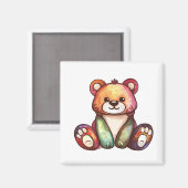 Leuk Beer Cool Teddy positief Magneet (Voorkant / Achterkant)