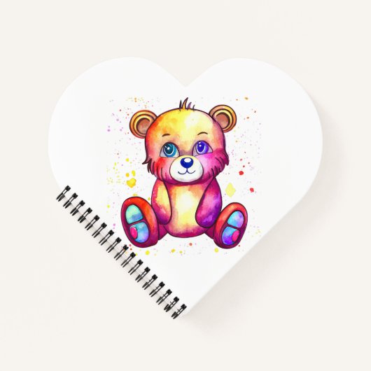Leuk Beer Cool Teddy positief Notitieboek (Voorkant)