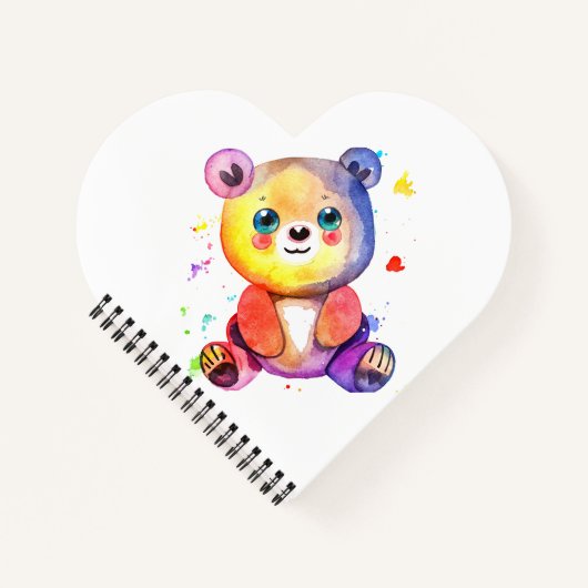 Leuk Beer Cool Teddy positief Notitieboek (Voorkant)