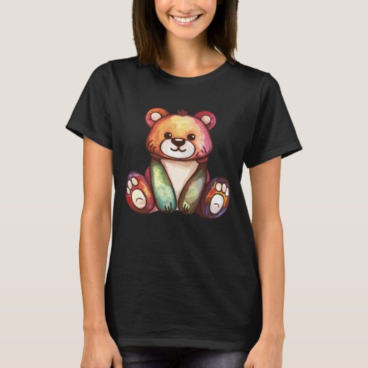 Leuk Beer Cool Teddy positief T-shirt (Voorkant)