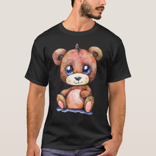 Leuk Beer Cool Teddy positief T-shirt (Voorkant)