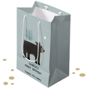 Leuk Beer Gepersonaliseerde Leeftijd Verjaardag Medium Cadeauzakje