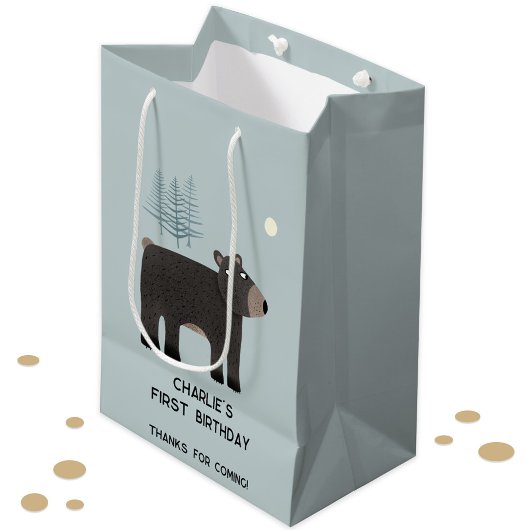 Leuk Beer Gepersonaliseerde Leeftijd Verjaardag Medium Cadeauzakje