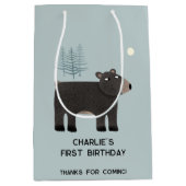 Leuk Beer Gepersonaliseerde Leeftijd Verjaardag Medium Cadeauzakje (Voorkant)